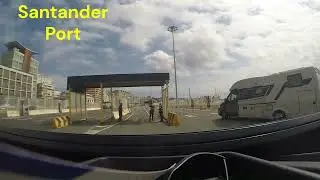 Spanish Road Journey across Spain, Santander port