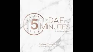 ⏱ R&Eacute;SUM&Eacute; 5MIN | MENAHOT 12 🗓 ven23 | DafHayomi.fr