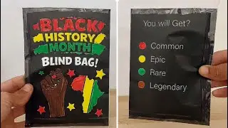Black History Month Paper Blind Bag Unboxing | asmr