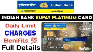 Indian Bank Rupay Platinum Debit Card Limit Charges Benifits । Indian Bank Prepaid Card Details 2023