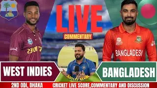 Bangladesh vs West Indies | 1st ODI | Live Cricket Score & Commentary | BAN vs WI