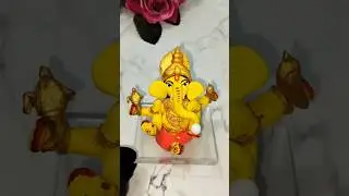 DIY Clay Haldi Ganesh Ji Idol🙏❤️ #shorts