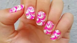 WaterMarble Nails with stamping plate?!