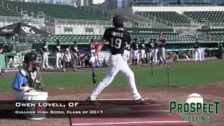 Owen Lovell prospect video, OF Cullman High School Class of 2017