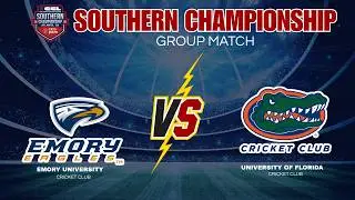 Emory University vs University of Florida | LIVE Cricket | CCL USA