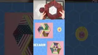 🌺How to make Hexagon Block from Strips | Jelly Rolls Quilt Ideas | Quilting Make Easy