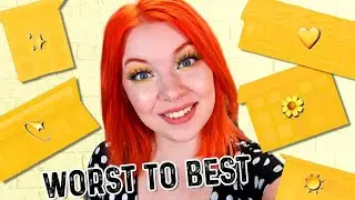 Ranking My YELLOW Eyeshadow Palettes