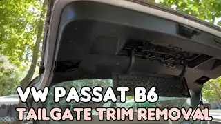 Tailgate Trim Removal : VW Passat B6