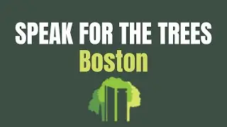 Speak for the Trees Boston