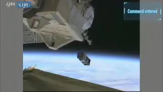 The moment when Bahrain's first-ever satellite 'Light-1' was launched into orbit