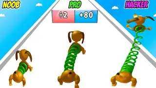 Slinky Race! - NOOB vs PRO vs HACKER