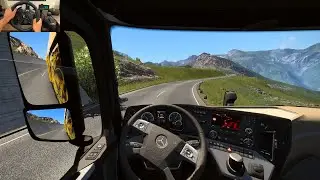 Most beautiful hill road in Euro Truck Simulator 2 | Logitech G923 Gameplay