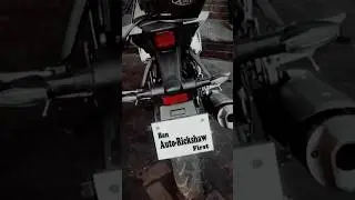An innovative protest by a biker! #bikerprotest #dhaka