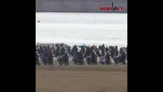 Washington air collision Family members visit crash site