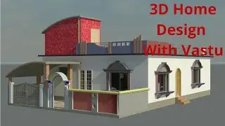 3D Home Design | 1100 sqft House plan