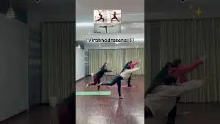 Warrior Yoga Flow 🧘&zwj;♀️ | Virabhadrasana I, II & III | Guided Practice #yoga #youtubeshorts