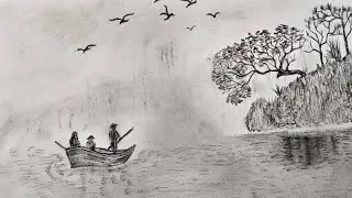 Lake view sketch 