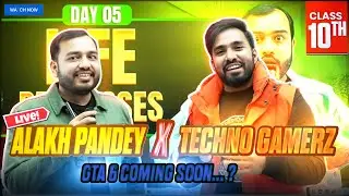 Alakh Pandey X Techno Gamez Meets In Live Stream Motivation ! 🤯 GTA 6 Coming Soon ? 😱#pw #alakhsir 