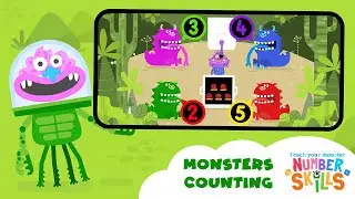 Teach Your Monster Number Skills #1 - Learn to Count with Adorable Monsters!