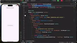 Flutter Catch Error Globally | Hide Red Screen