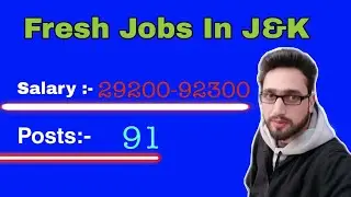 Fresh Jobs In Jammu & Kashmir ~Jk Job Updates 2022