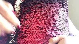 ASMR fast & aggressive scratching on mermaid pillow! no talking!