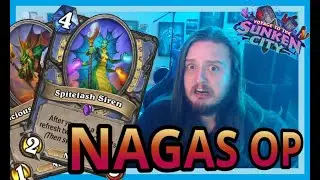 Naga Mage is the BEST DECK in the Sunken City!!! | TURN 6 LETHALS and INSANE SWINGS!!! | Hearthstone