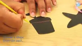 How to create seaside scratch art decorations
