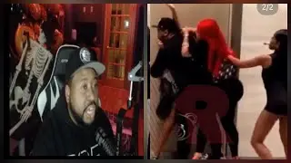 DJ Akademiks addresses Viral video of him Breaking up fight between his girl and other chicks!
