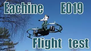 Eachine E019. Part 2. Демонстрация полетных режимов парапланериста и трюкача. Banggood