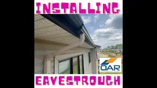 INSTALLING SEAMLESS EAVESTROUGHING ON TOWNHOME