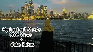 Simple Vanilla Cake Baking & NYC Waterfront View from New Jersey