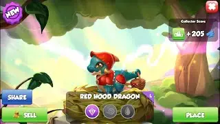 Hatched Legendary Red Hood Dragon-Dragon Mania legends | Spend 9k stones Underlord Dungeon
