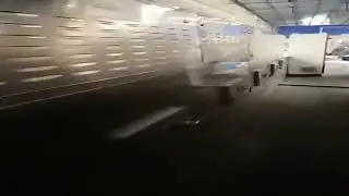 Microwave battery material drying tunnel furnace