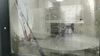 Industrial rugged tablet computer waterproof performance demonstration