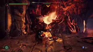Darksiders 3 - Chapter 2 Hollows: Lava Brute Fight & Invigoration Core & Vulgrim Location (2018)