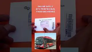 Apply Online Dtc Printed Dtc Bus pass #dtc #dtcbus #delhitransport #viral #viralshorts