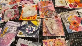 Mixed Media ATC making