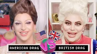 Drag Queens Miz Cracker & Baga Chipz Compare American & British Drag | them.
