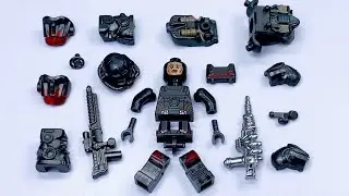 Кастомная силовая броня LEGO Fallout T-60 &ndash; черная версия | Неофициальные минифигурки