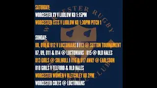 WRFC Matches this weekend of 2022 03 04