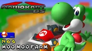 Mario Kart DS - 50cc - Yoshi - Standard MR - N64 Moo Moo Farm | Ep. 3506