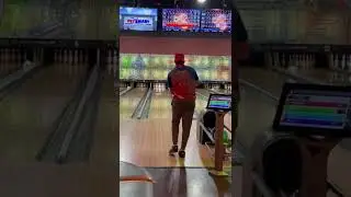 My Friend Goes for a Perfect 300 Bowling Game! #shorts #300game #bowling