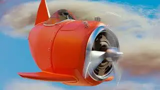 Blender Tutorial Practice:Animating aircraft
