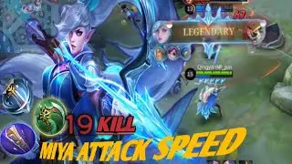 Attack speed miya 19 kill Mobile legends Indonesia pro gameplay marskman pro player |Yt Amir Mytick