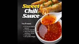 Homemade Sweet Chili Sauce Recipe | Spicy Sweet Dip for Spring Rolls in 15 Minutes! 🌶️🍤