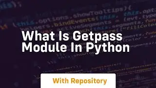 What is getpass module in python