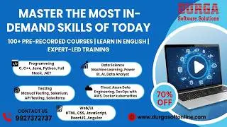 100+ IT & Tech Courses &mdash; Learn Anytime, Anywhere with DURGASOFT Online !