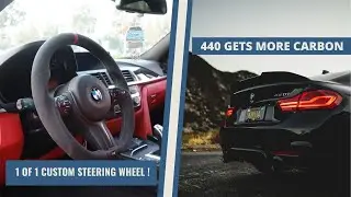MY 440I GETS 1 OF 1 CUSTOM AZA STEERING WHEEL & MORE CARBON