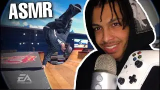 ASMR Playing Skate 3 With Mouth Sounds & Whispers (CONTROLLER SOUNDS)